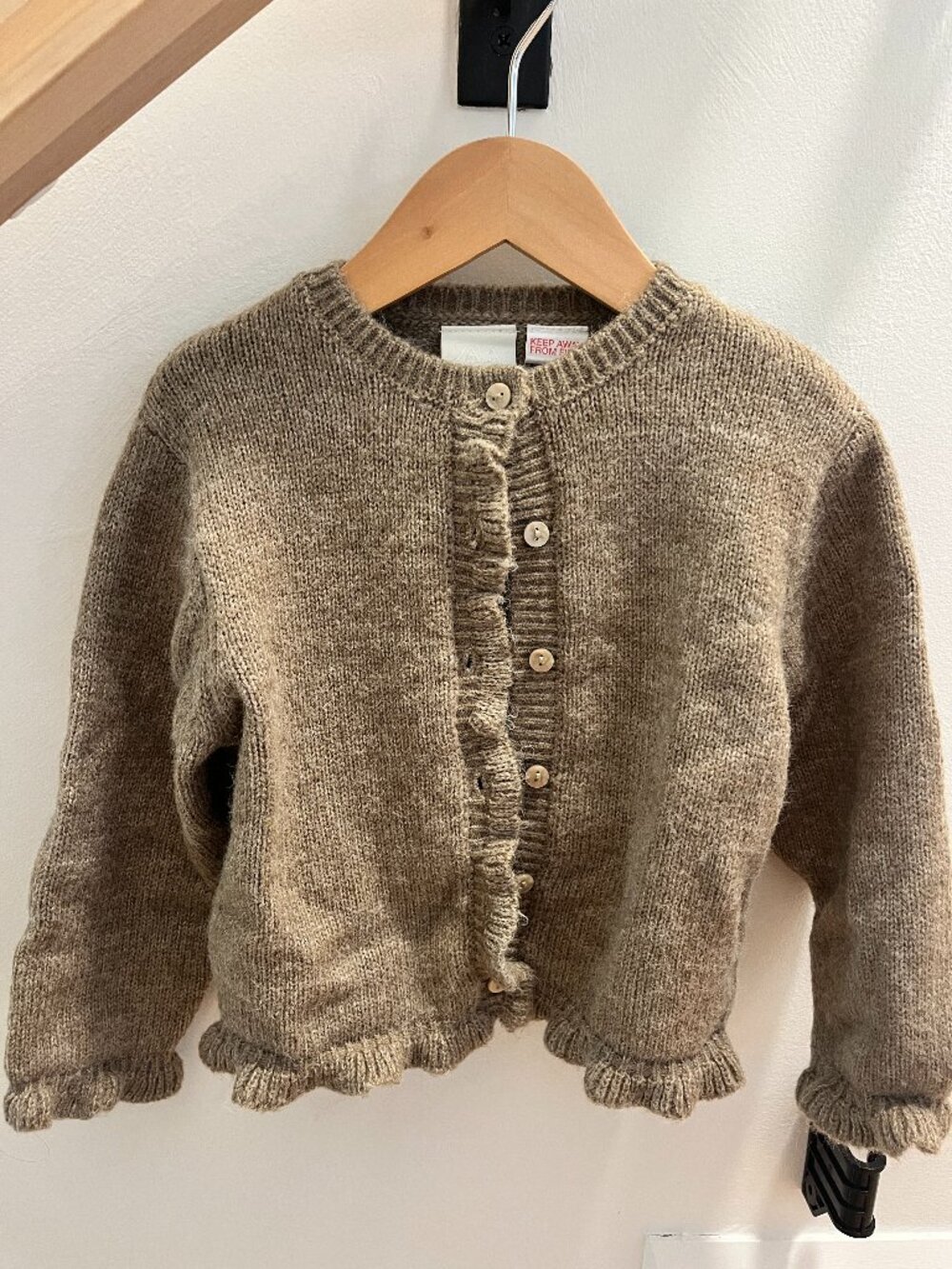 Ruffled Cardigan